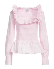 ガニー レディース トップス シャツ GANNI Pink ピンク