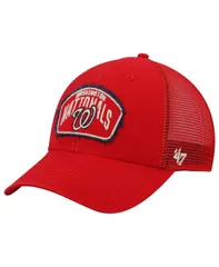 47 ブランド メンズ アクセサリー 帽子 47 Brand Mens 47 Red Washington Nationals Cledus MVP Trucker Snapback Hat Red レッド