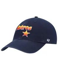 47 ブランド メンズ アクセサリー 帽子 ロゴ 47 Brand Mens Navy Houston Astros Logo Cooperstown Collection Clean Up Adjustable Hat Navy ネイビー