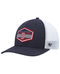 47 ブランド メンズ アクセサリー 帽子 47 Brand Mens Navy White Boston Red Sox Spring Training Burgess Trucker Snapback Hat Navy White ホワイト