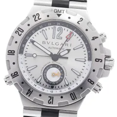 ベルトジャンク ブルガリ BVLGARI GMT40S ディアゴノ GMT デイト 自動巻き メンズ 箱・保証書付き_938295のサムネイル