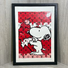アートポスター DEATH NYC スヌーピー サックス 希少 A3サイズ 絵画