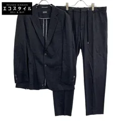 HUGO BOSS ヒューゴボス ﾁｬｺｰﾙｸﾞﾚｰ ｳｰﾙ ｼﾞｬｰｼﾞｰ ｾｯﾄｱｯﾌﾟ 52