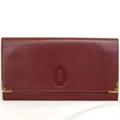 『USED』 カルティエ マスト クラッチバッグ セカンドバッグ レザー ボルドー