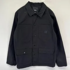 古着 バンズ VANS ジャケット ワークジャケット ワンポイントロゴ リップストップ スケーター S  ブラック系 メンズのサムネイル