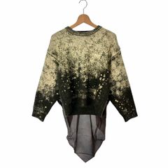 未使用品 Maison Margiela 22SS 白タグ ニット バック切替 Knitwear S030-MM MALE RTW MAIN S 緑 S30HB0269