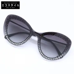 CHANEL シャネル 【美品】4236-H c.101/S6 ココマーク パール キャットアイ 140