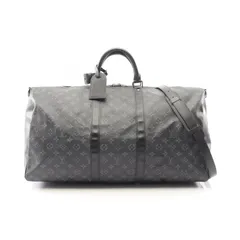 ルイ・ヴィトン LOUIS VUITTON ボストンバッグ キーポル バンドリエール55 2WAY M40605 ブラック PVCコーティングキャンバス レザー キーポル・バンドリエール55 メンズ