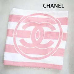 ★CHANEL   シャネル　COCO BEACH 2024年  ココビーチコレクション　大判タオル　ビーチタオル　イタリア製　綿100%    ピンク系   送料込み   6464175のサムネイル