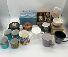 蓋付きマグカップ 梅柄 中国茶器 - メルカリ
