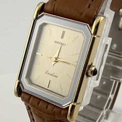 新品電池 SEIKO セイコー エクセリーヌ 1221-5820 腕時計 稼動品