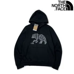ノースフェイス パーカー US限定 グラフィック くま 黒 181130