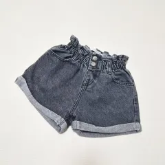 プーさん ハイウエスト 밴딩 グレー ハーフパンツ S 100号