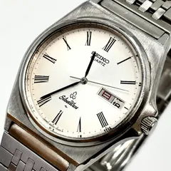 【稼動/80s】SEIKO セイコー SilverWave シルバーウェーブ 腕時計 ローマ数字 デイデイト クォーツ ヴィンテージ
