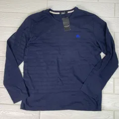 BURBERRY BLACK LABEL バーバリー　ブラックレーベル ロングTシャツ　ポーダー  ネイビー　長袖　日本製　サイズ3