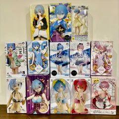 Re:ゼロ フィギュア まとめ売り Re:ゼロから始める異世界生活 レム ラム かぶりあり 現状品 バンプレスト プライズ