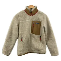 パタゴニア ブルゾン サイズS レディース美品  クラッシックレトロX 23074 アイボリー×ベージュ×ピンクオレンジ 長袖/ジップアップ