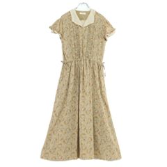 インゲボルグ マキシ丈 花柄 ピンタック ワンピース マルチカラー A