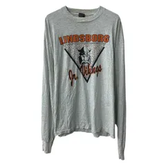 80s USA製 FRUIT OF THE LOOM 長袖 プリントTシャツ 2XL グレー フルーツオブザルーム 80年代 ロンT ロングT バイキング 春夏物 a804-5903のサムネイル