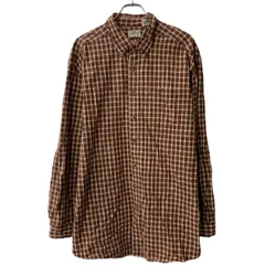 L.L.Bean 長袖 チェックシャツ XL レッド マルチカラー エルエルビーン ボタンダウン チェック柄 胸ポケット 長袖シャツ 春物 a804-5911