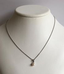 ミキモト真珠島 アコヤ真珠 リーフモチーフ ペンダント ネックレス 
