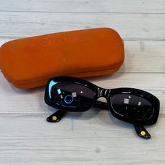 極美品 シャネル サングラス 4107-B ココマーク ストーン ハーフリム