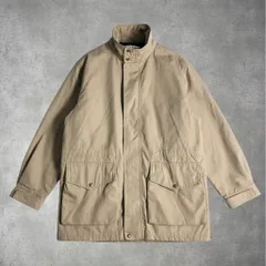 Lands' End 中綿マウンテンパーカー ベージュ L アウトドア 防寒 カジュアル 人気 0-62-808