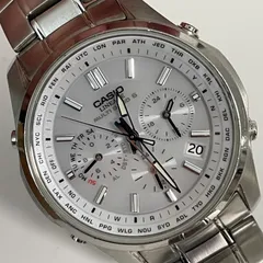 【美品】カシオ リニエージ 電波ソーラー LIW-M610 クロノグラフ LINEAGE ベルト長さ18.5㎝で調整余裕
