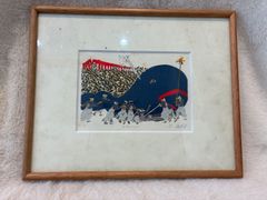 ボリス・オクライン Boris O'Klein 手彩色銅版画 フレーム付F645