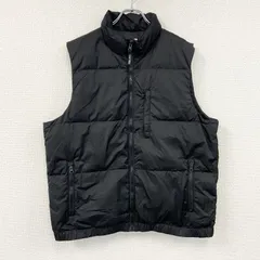 GAP　ギャップ　フルジップダウンベスト　ダウン80％　3つポケット　黒　ブラック　Lサイズ　古着