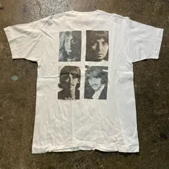 The BEATLES 90s USA製 バックプリントＴシャツ sizeL FRUIT OF THE ROOMボディ ©1990 APPLE CORPS LIMITED ザ･ビートルズ ヴィンテージ
