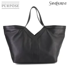 新品同様 サンローラン SAINT LAURENT Y トート バッグ レザー ブラック 817602 Y Tote Bag 90320629のサムネイル