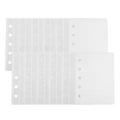 【送料無料】シール帳 台紙 M5 リフィル10枚セット＆2枚スクラップ保護板 リフィル 透明 バインダー はがせる シール収納 クリア 女の子向け