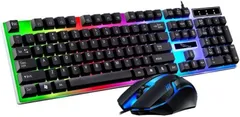 Aseren ゲーミング キーボード マウス セット 有線 バックライト USB 付き コード パソコン 用 (ブラック)のサムネイル