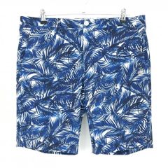 ラルフローレン【POLO GOLF】青ボタニカル ショートパンツ W32 極美品 ラルフローレン【POLO GOLF】青ボタニカル ショートパンツ W32 極美品