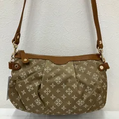 2070　russet　ラシット　ショルダーバッグ　 斜めがけ　モノグラム　総柄　ナイロン　 レザー　ベージュ系　レディース