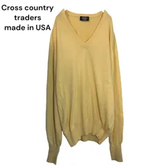 Cross country traders USA製　90’s インポート　Ｖネックニット