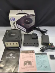 【D40097】ジャンク ゲームキューブ 本体 DOL-001 黒 ゲームボーイプレイヤー DOL-017 スタートアップディスク付