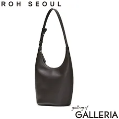 ROH SEOUL トートバッグ レディース ファスナー付き ローソウル 本革 レザー ワンハンドル ワンショルダー 肩掛け ミニショルダー おしゃれ 小さめ 韓国 ホーボーバッグ Mini Around hobo bag JLL00C66S UMBERのサムネイル