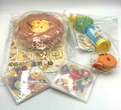 ポンデライオン5点セット　ポン・デ・ライオンのランチプレート＆たべものランチョンマット　くみかえパズル(やさしいへん)　くみかえパズル(むずかしいへん)　 光るヨーヨー　シャボンだマシンのサムネイル