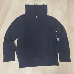 レディース ハーフジップ ニット