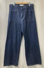 Sasquatchfabrix. サスクワァッチファブリックス 22SS-PA9-016 FLOWER FLARE SILHOETTE DENIM PANTS デニムパンツ サイズM インディゴ