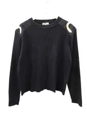 エヴィス EVISU 肩カモメ 長袖 コットン ニット セーター 40 ネイビー 紺色 トップス ☆AA★のサムネイル