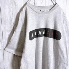 【入手困難】90s Vintage 古着 ナイキ NIKE グレー センターロゴ プリント 半袖Tシャツ #252