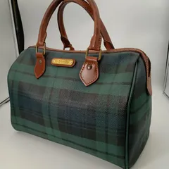 POLO RALPHLAUREN ポロ　ラルフローレン　ボストンバッグ　ハンドバッグ　メンズ　PVC レザー　グリーン　ヴィンテージ