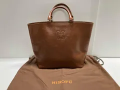 HIROFU ヒロフ トートバッグ ハンドバッグ / ブラウン・レザー