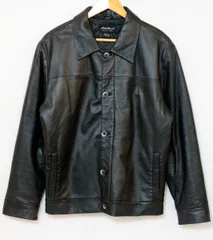 【中古】 EDDIE BAUER メンズレザージャケット S EDDIE BAUER/レザージャケット/S/黒 ブラック/12527のサムネイル