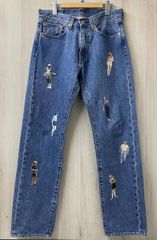 LEVI'S 리바이스 × Stranger Things 505 청바지 데님 팬츠 NETFLIX 사이즈 W31L32 인디고