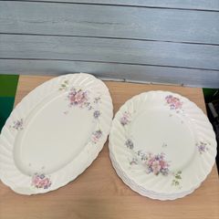 ノリタケ（Noritake）花更紗 はなささら プラター楕円皿 約37×27cm