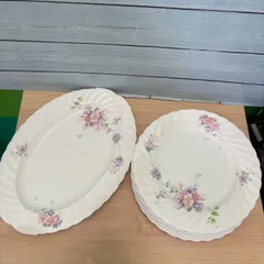 【豊】ノリタケ ボーンチャイナ 皿6枚セットお皿 花柄 ボタニカルデザイン 大皿 【1184・1188MS】D20